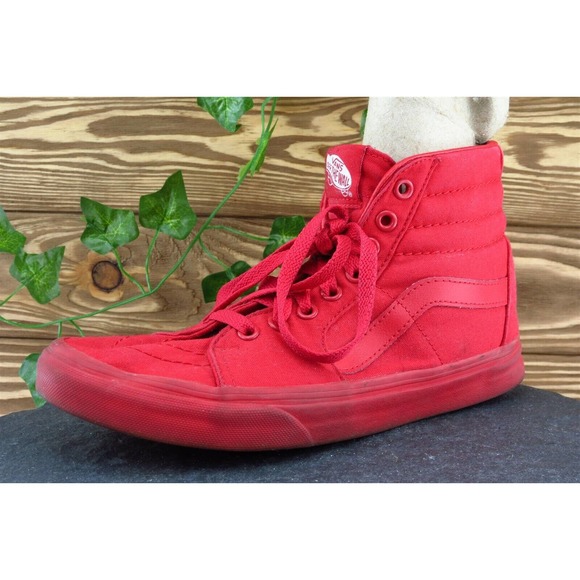 Vans Shoes - VANS Women Sz 8 M Red Lace Up Skateboarding Fabric Shoe